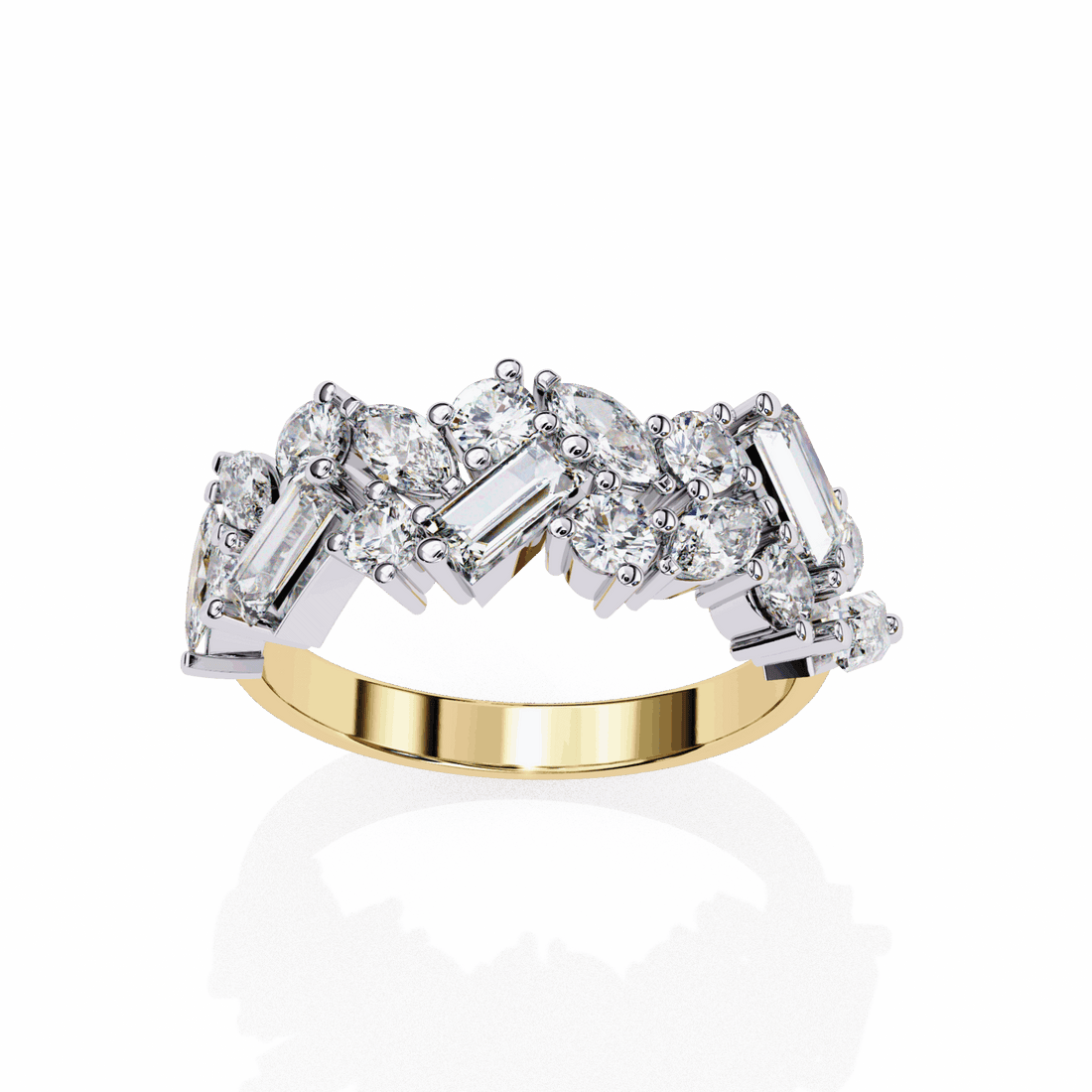 1.75 Carat Marquise Eternity Engagement Ring in Moissanite | House of Estara