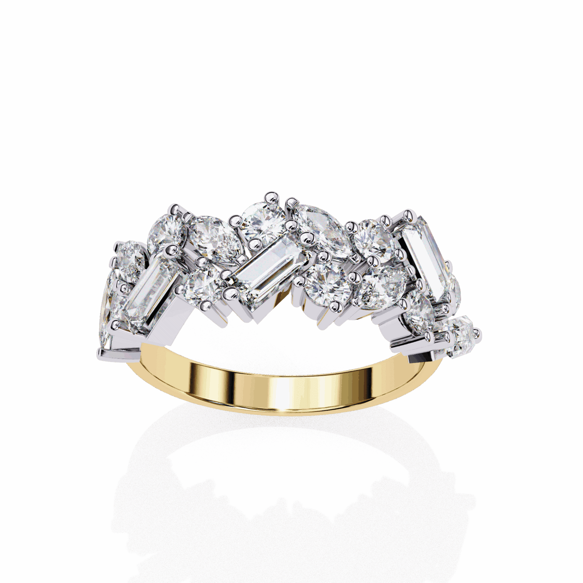 1.75 Carat Marquise Eternity Engagement Ring in Moissanite | House of Estara
