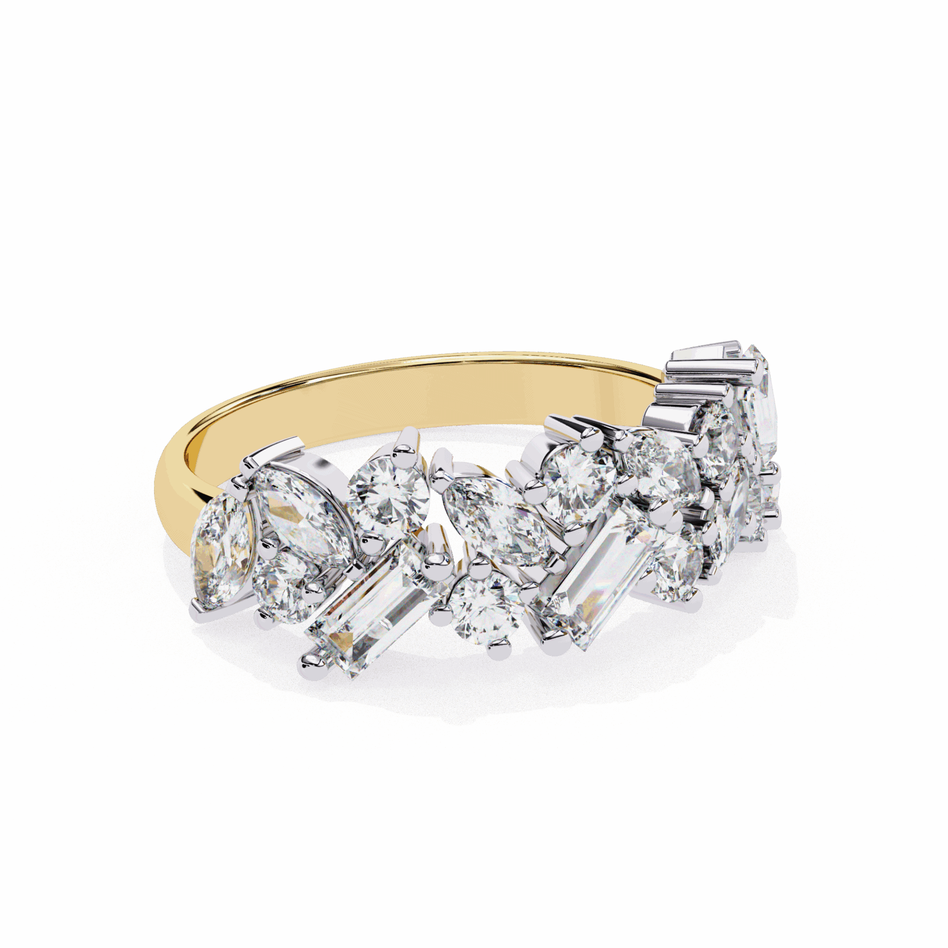 1.75 Carat Marquise Eternity Engagement Ring in Moissanite | House of Estara