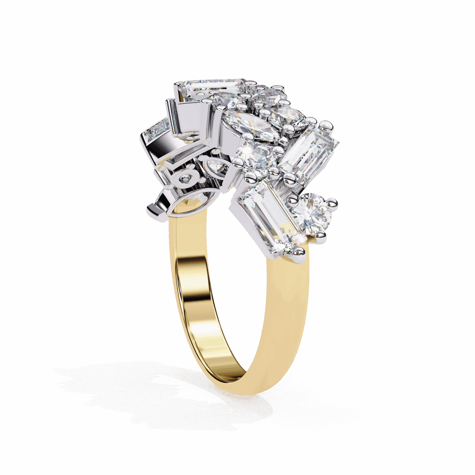 1.75 Carat Marquise Eternity Engagement Ring in Moissanite | House of Estara