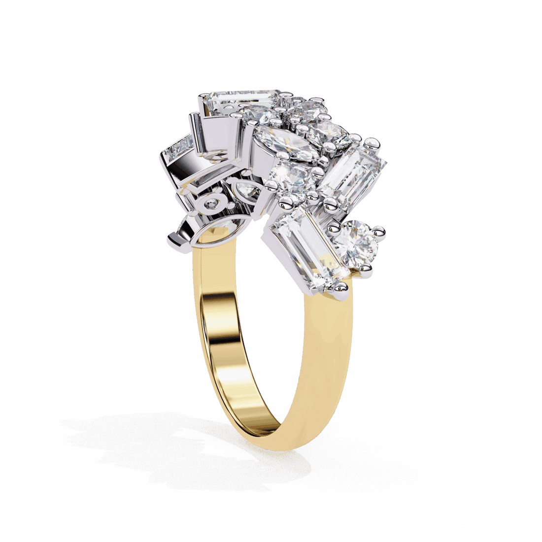 1.75 Carat Marquise Eternity Engagement Ring in Moissanite | House of Estara
