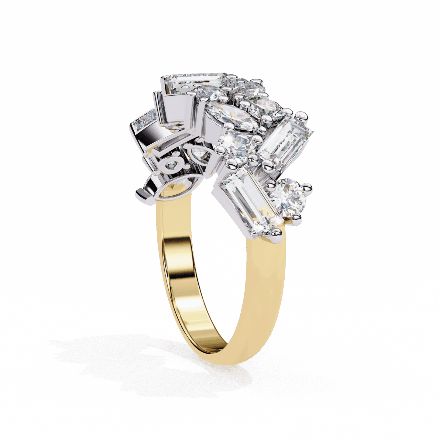 1.75 Carat Marquise Eternity Engagement Ring in Moissanite | House of Estara
