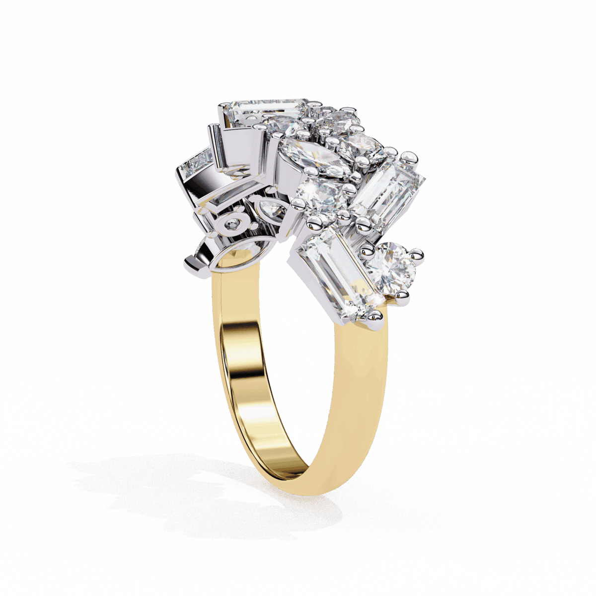 1.75 Carat Marquise Eternity Engagement Ring in Moissanite | House of Estara