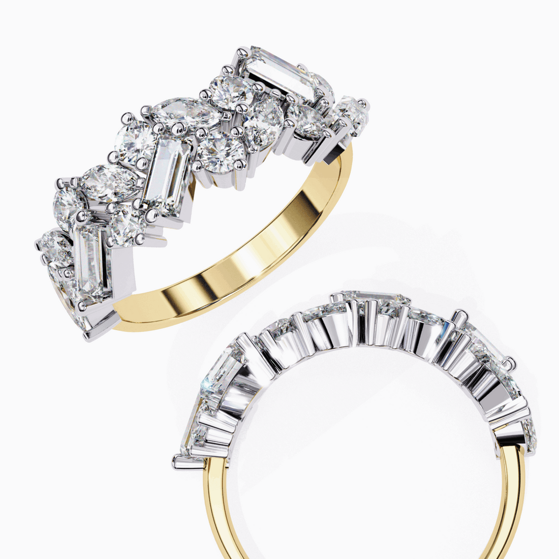 1.75 Carat Marquise Eternity Engagement Ring in Moissanite | House of Estara
