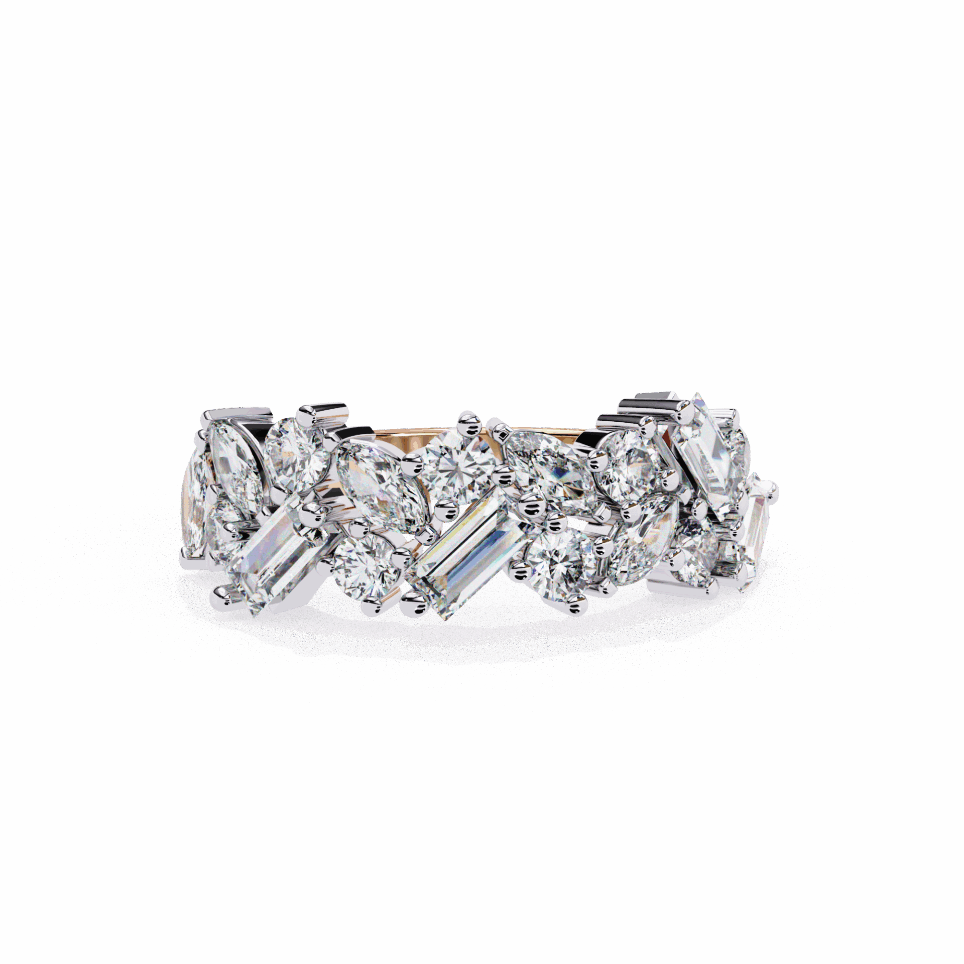 1.75 Carat Marquise Eternity Engagement Ring in Moissanite | House of Estara