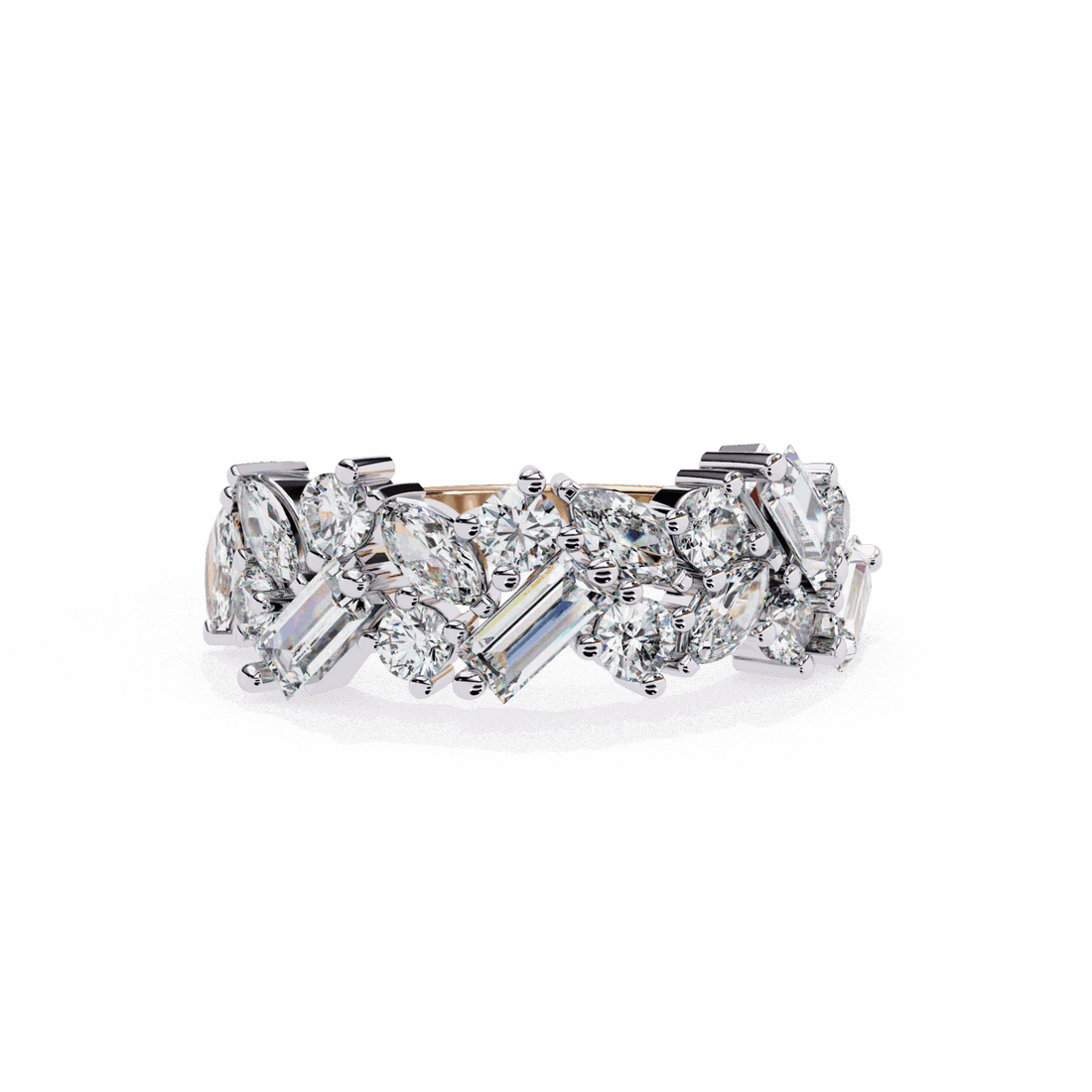 1.75 Carat Marquise Eternity Engagement Ring in Moissanite | House of Estara