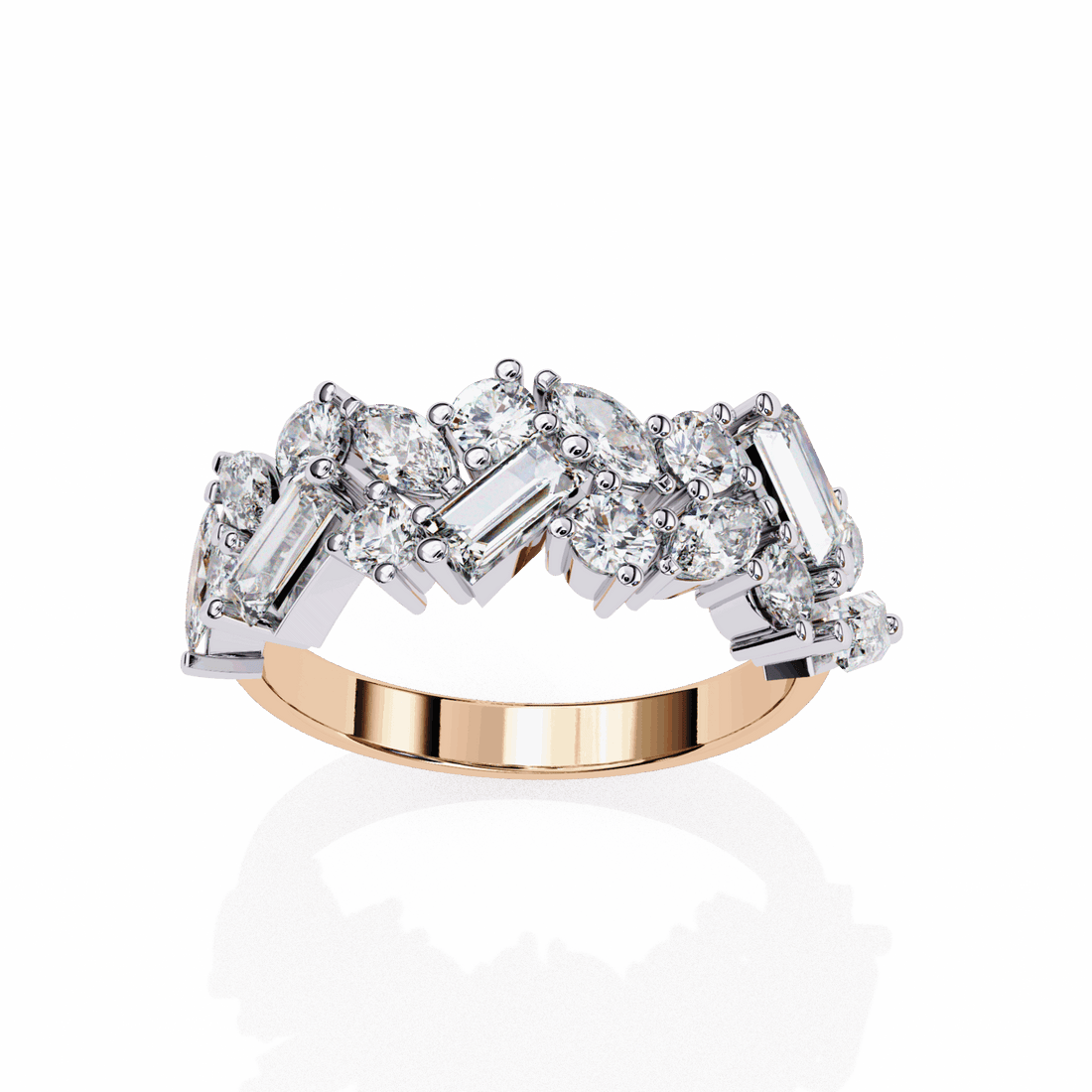 1.75 Carat Marquise Eternity Engagement Ring in Moissanite | House of Estara