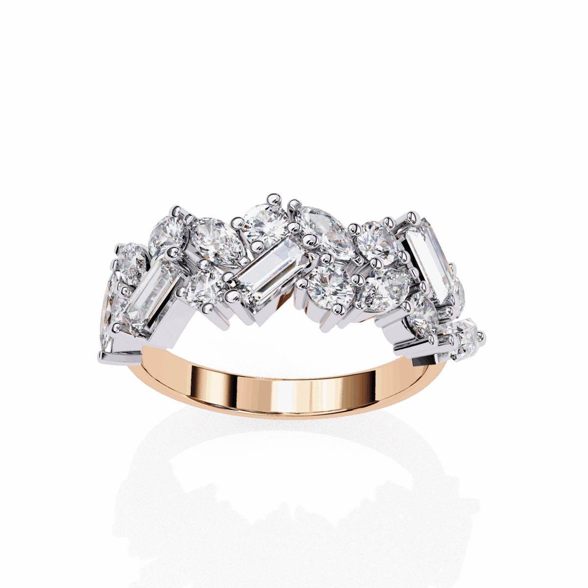 1.75 Carat Marquise Eternity Engagement Ring in Moissanite | House of Estara
