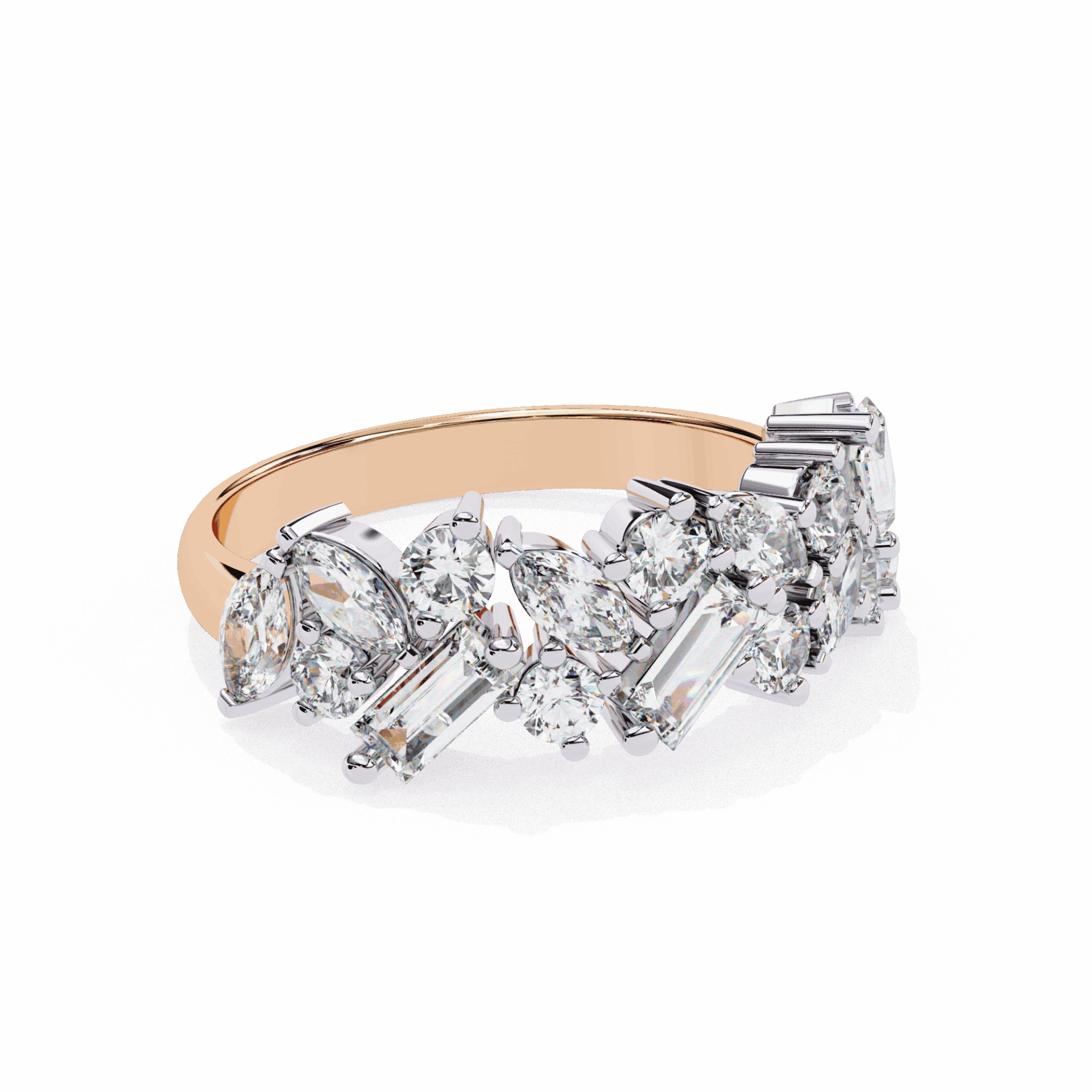 1.75 Carat Marquise Eternity Engagement Ring in Moissanite | House of Estara
