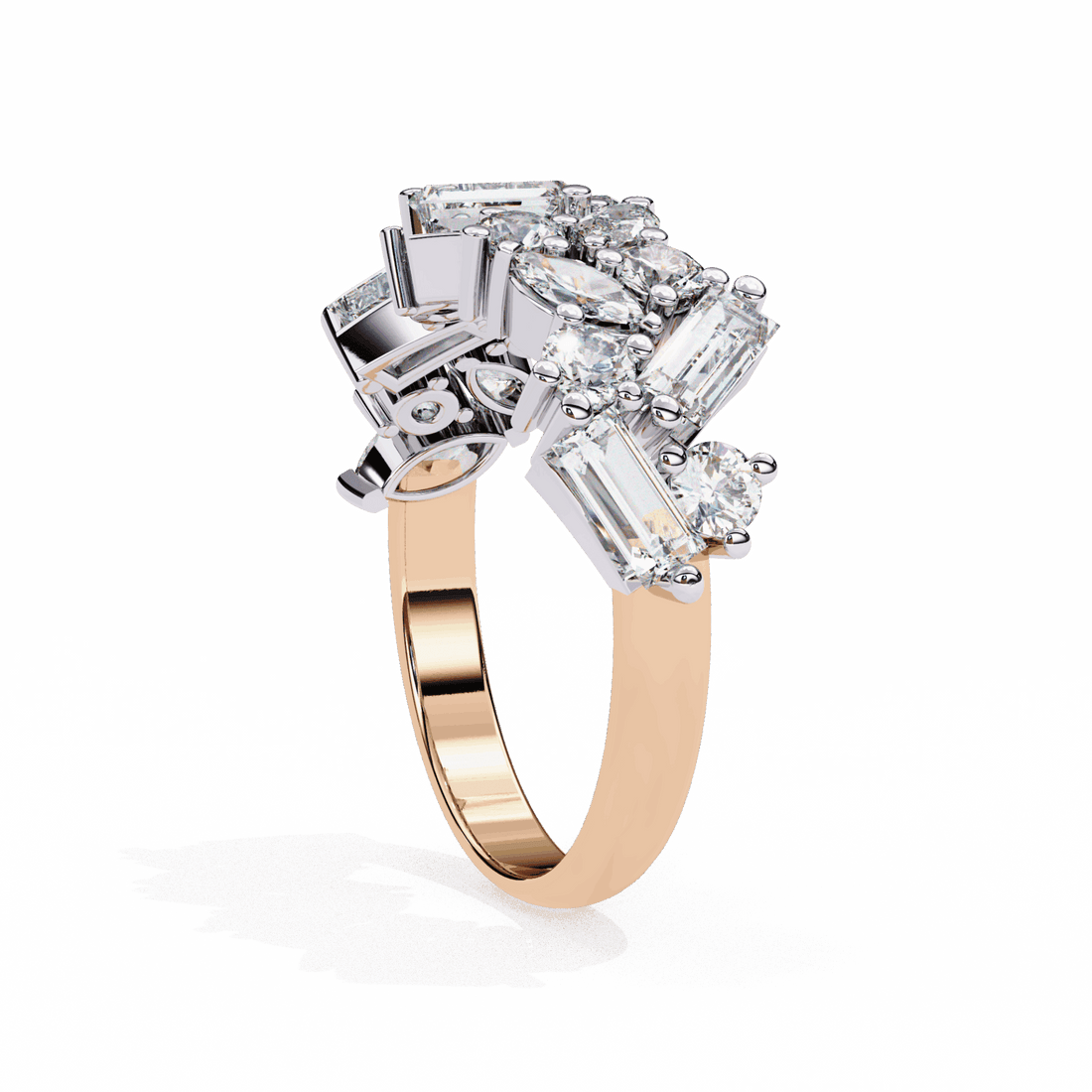 1.75 Carat Marquise Eternity Engagement Ring in Moissanite | House of Estara