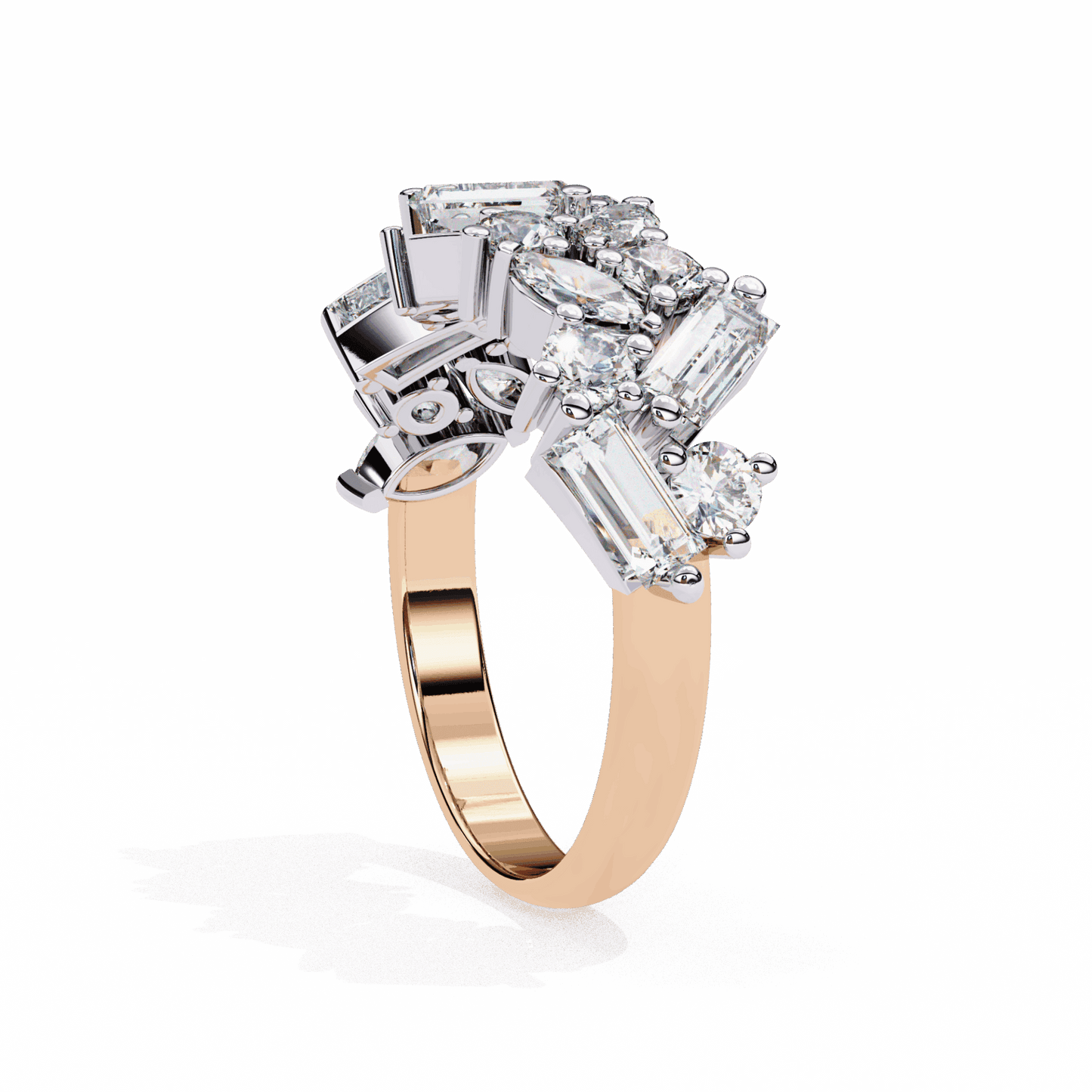 1.75 Carat Marquise Eternity Engagement Ring in Moissanite | House of Estara