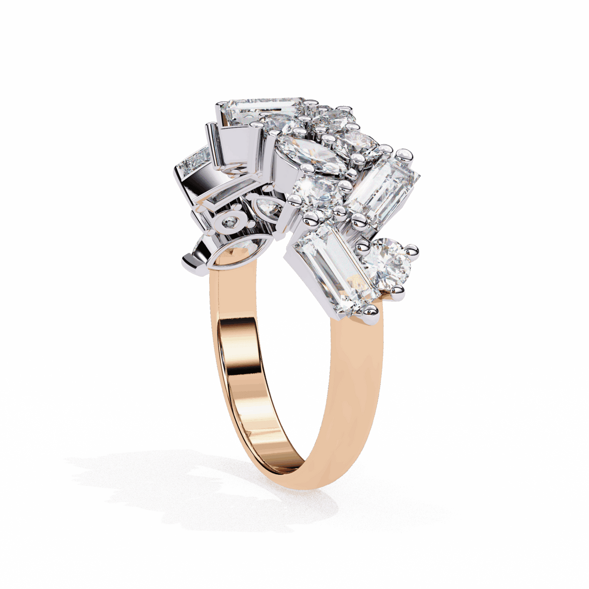 1.75 Carat Marquise Eternity Engagement Ring in Moissanite | House of Estara
