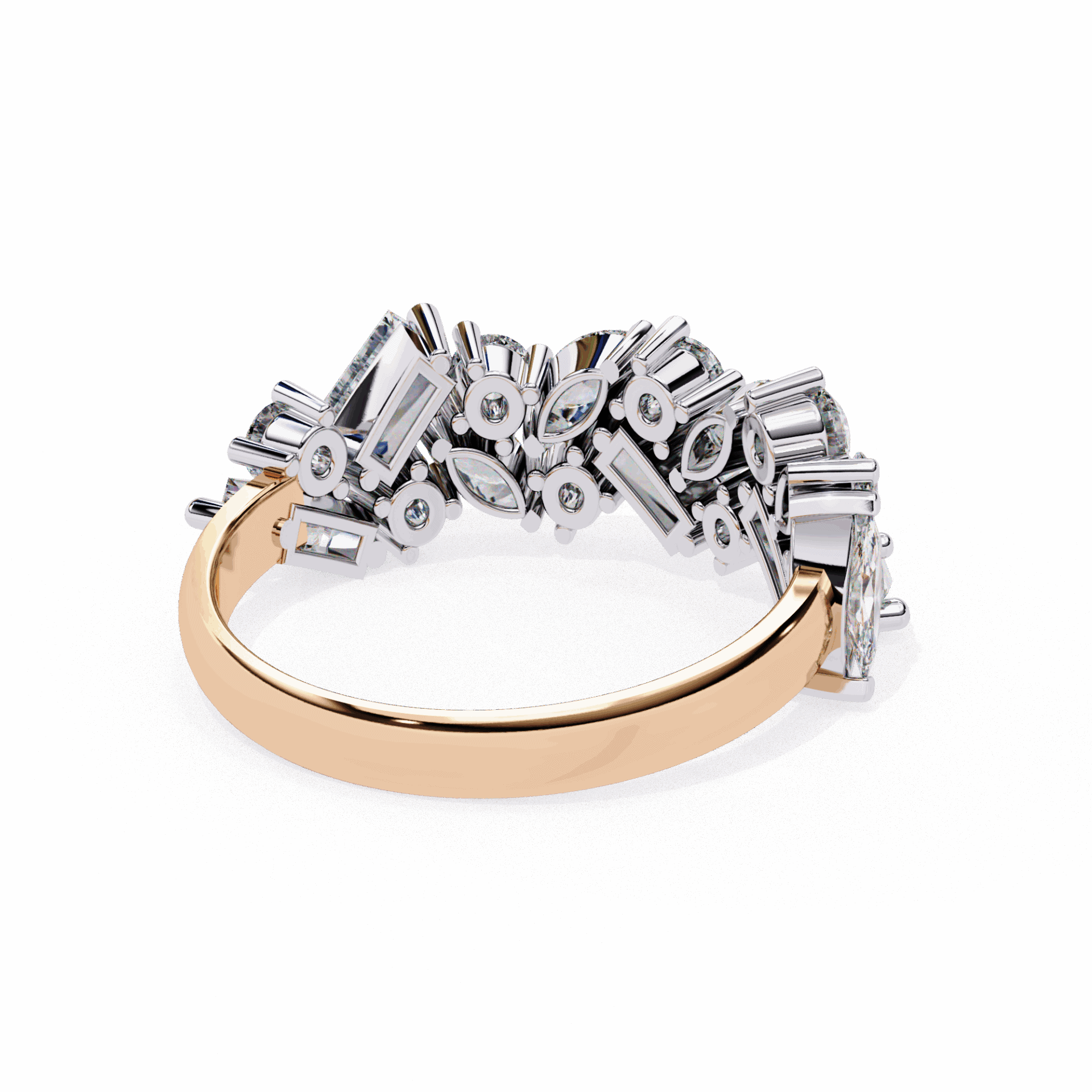 1.75 Carat Marquise Eternity Engagement Ring in Moissanite | House of Estara