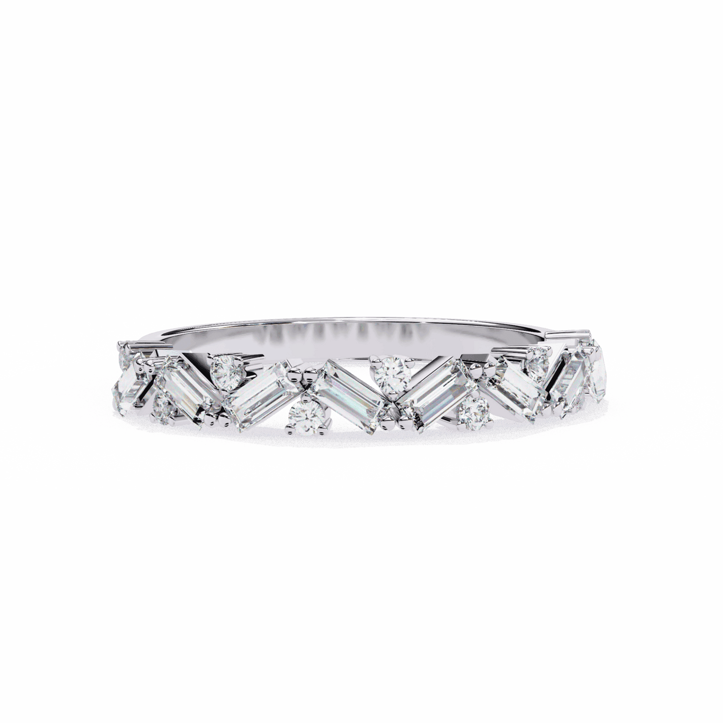 0.5 Carat Baguette and Round Twilight Engagement Ring in Moissanite | House of Estara