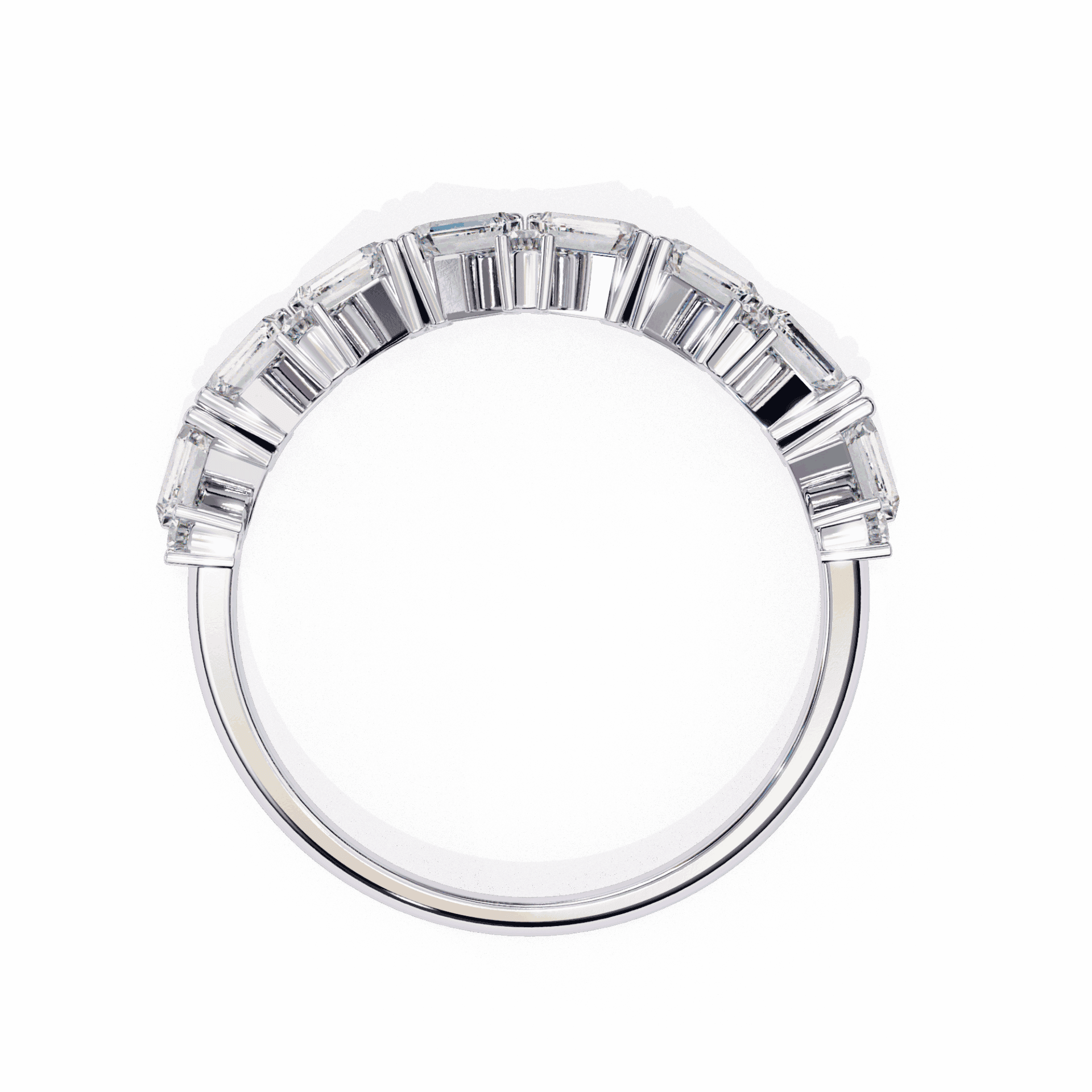0.5 Carat Baguette and Round Twilight Engagement Ring in Moissanite | House of Estara
