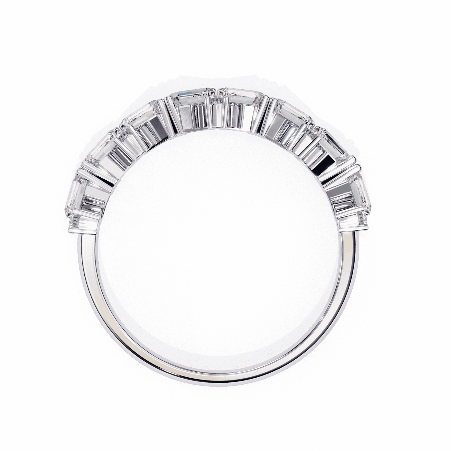 0.5 Carat Baguette and Round Twilight Engagement Ring in Moissanite | House of Estara