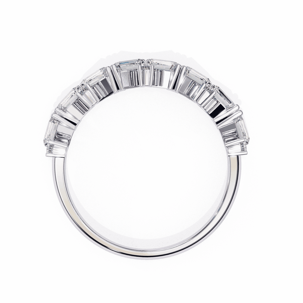 0.5 Carat Baguette and Round Twilight Engagement Ring in Moissanite | House of Estara