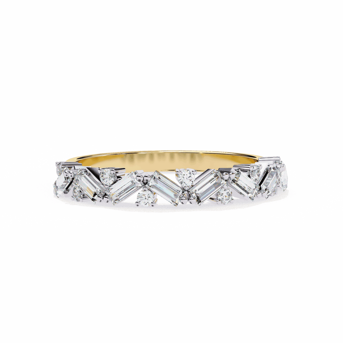 0.5 Carat Baguette and Round Twilight Engagement Ring in Moissanite | House of Estara
