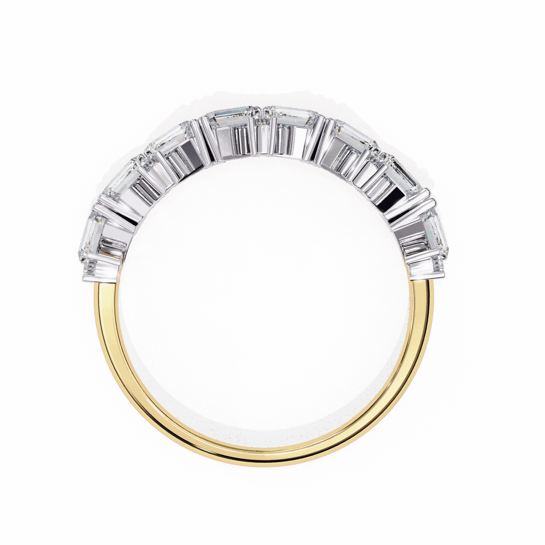 0.5 Carat Baguette and Round Twilight Engagement Ring in Moissanite | House of Estara