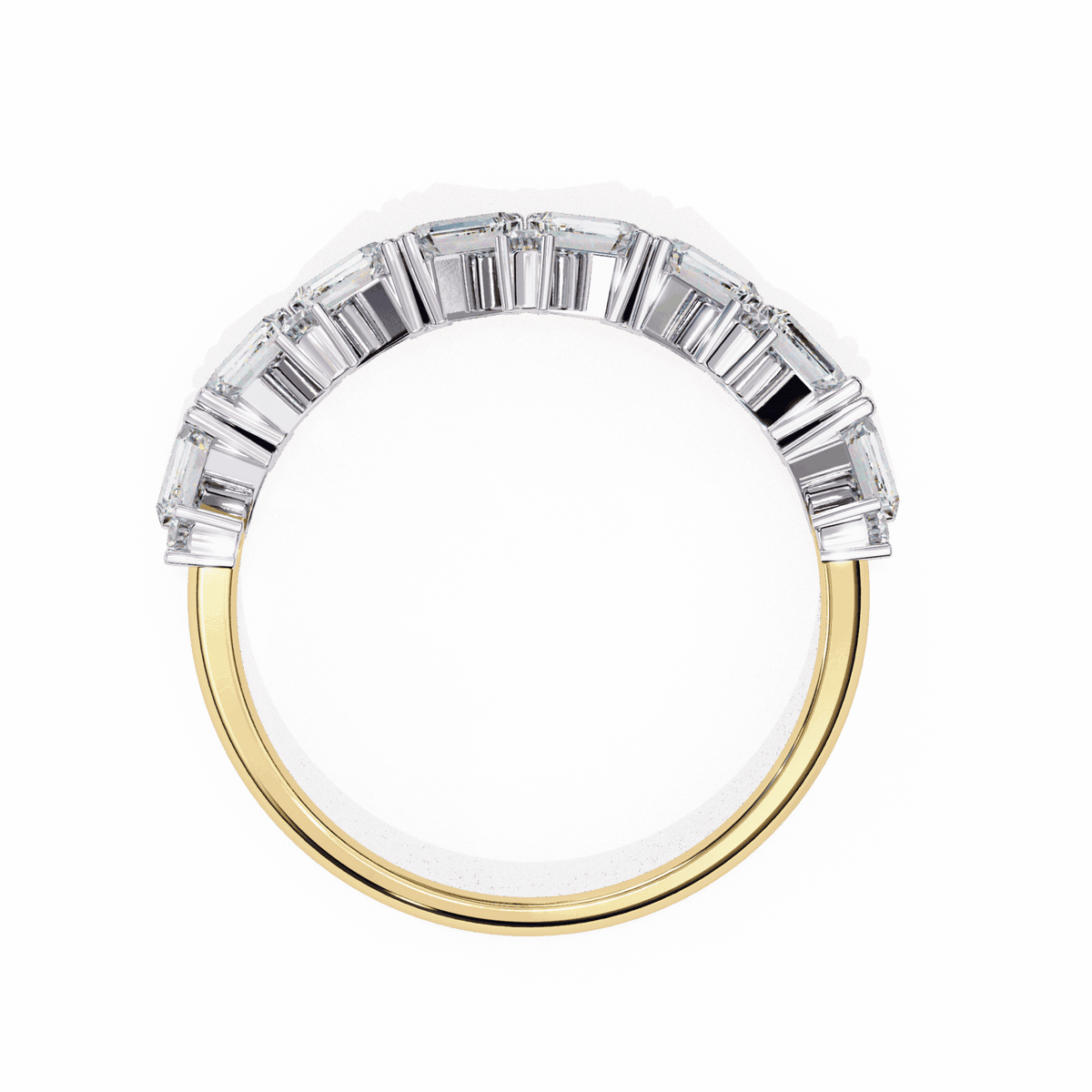 0.5 Carat Baguette and Round Twilight Engagement Ring in Moissanite | House of Estara