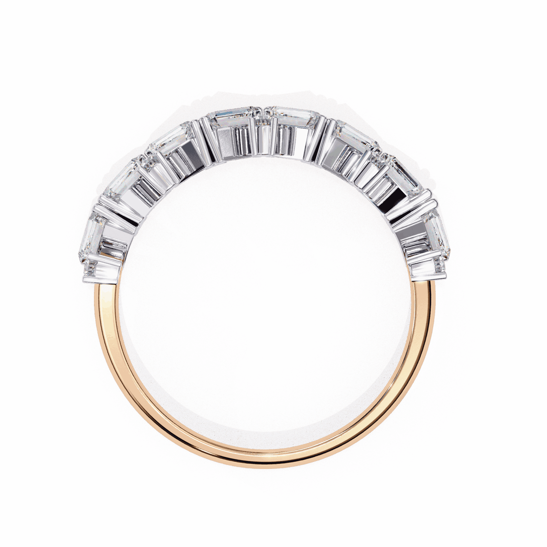 0.5 Carat Baguette and Round Twilight Engagement Ring in Moissanite | House of Estara