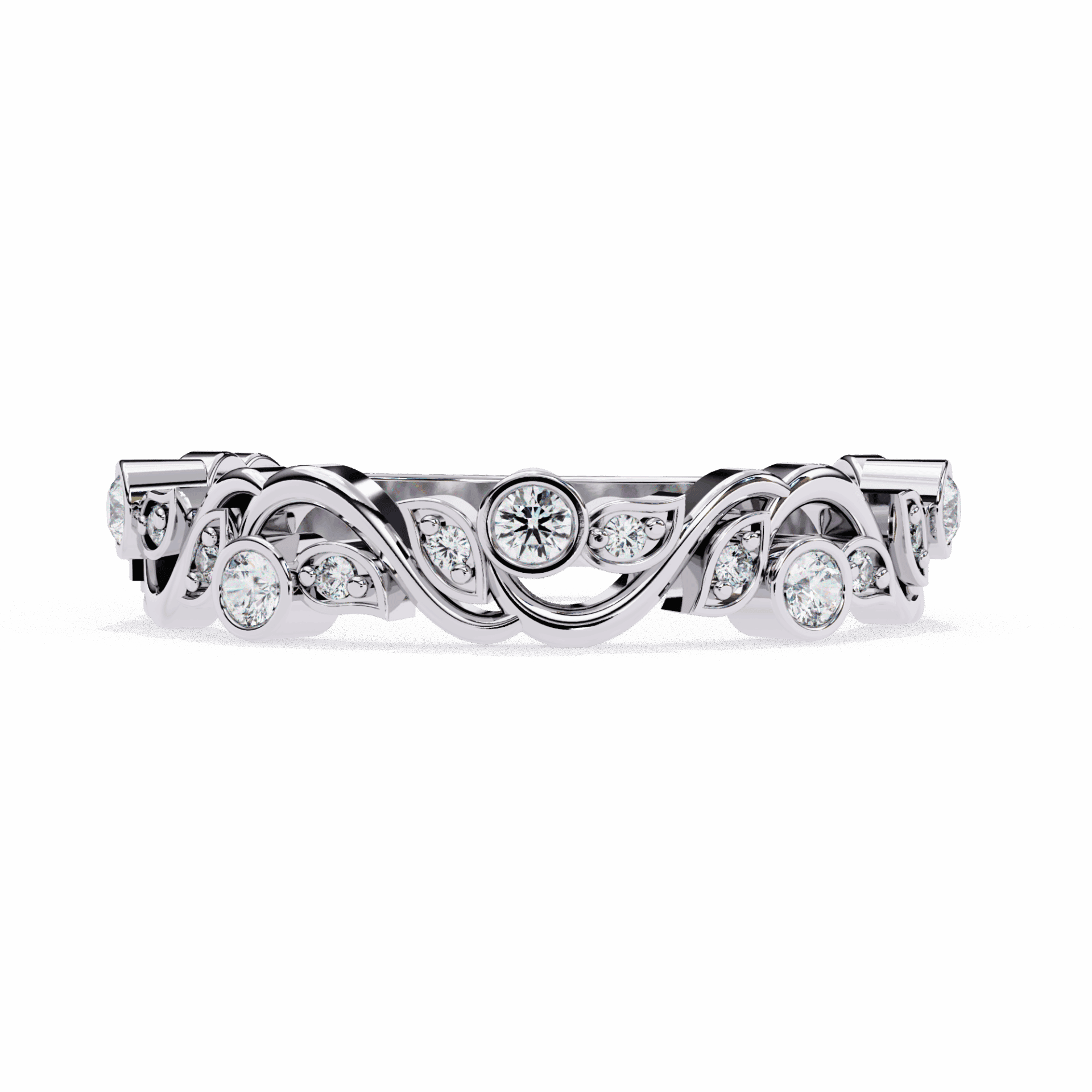 0.15 Carat Round Royale Band in Moissanite | House of Estara