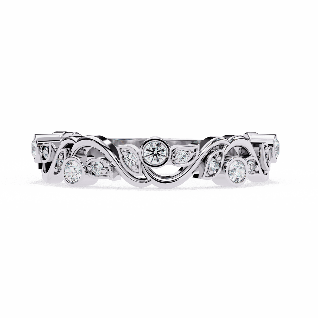 0.15 Carat Round Royale Band in Moissanite | House of Estara