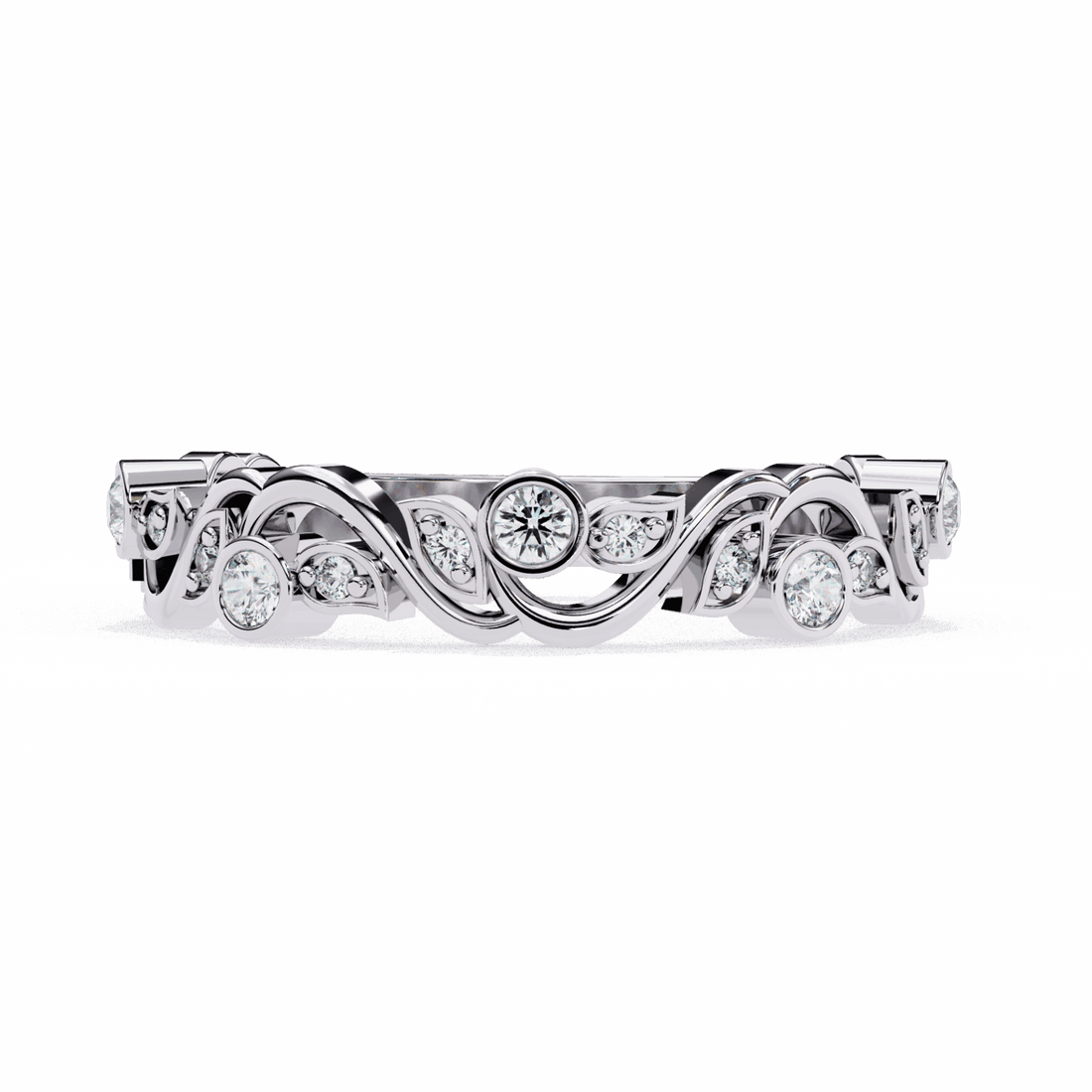 0.15 Carat Round Royale Band in Moissanite | House of Estara