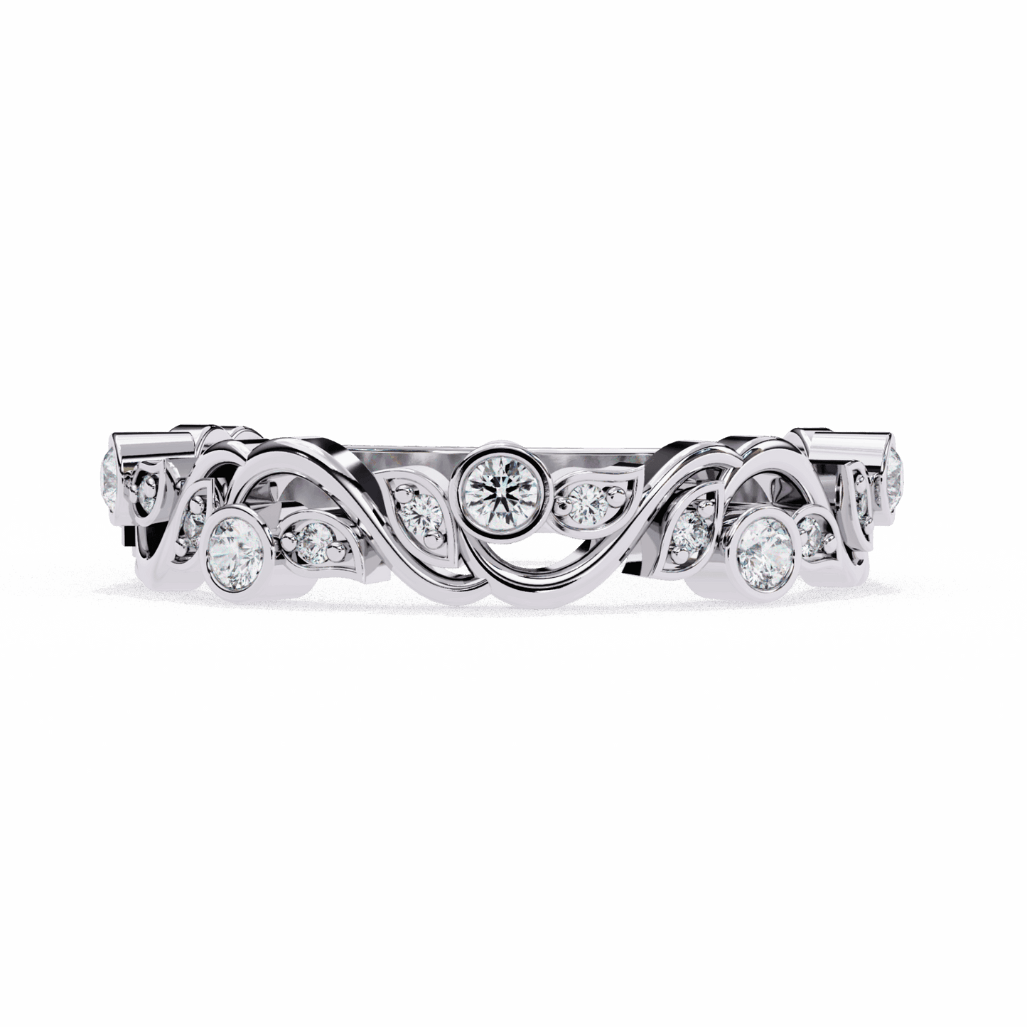 0.15 Carat Round Royale Band in Moissanite | House of Estara