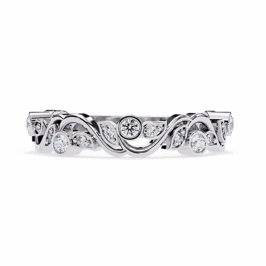 0.15 Carat Round Royale Band in Moissanite | House of Estara