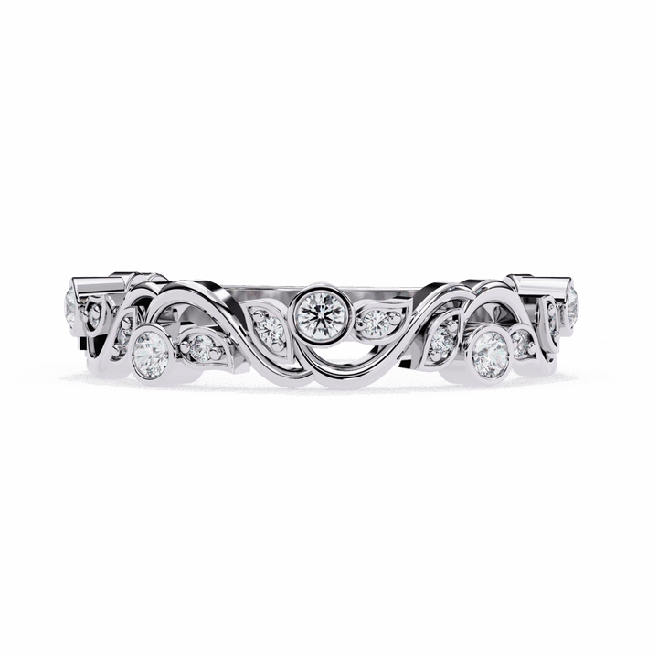 0.15 Carat Round Royale Band in Moissanite | House of Estara