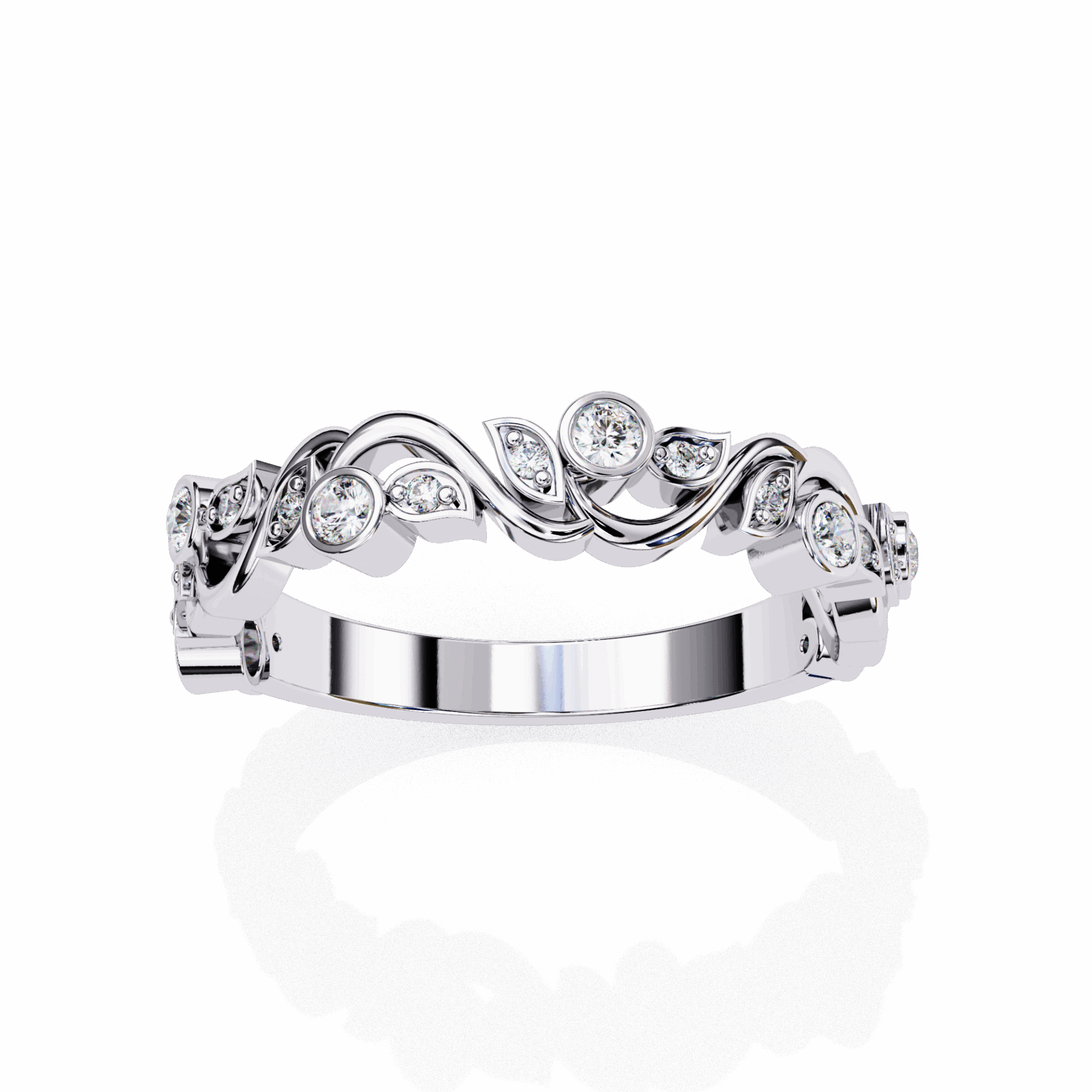 0.15 Carat Round Royale Band in Moissanite | House of Estara