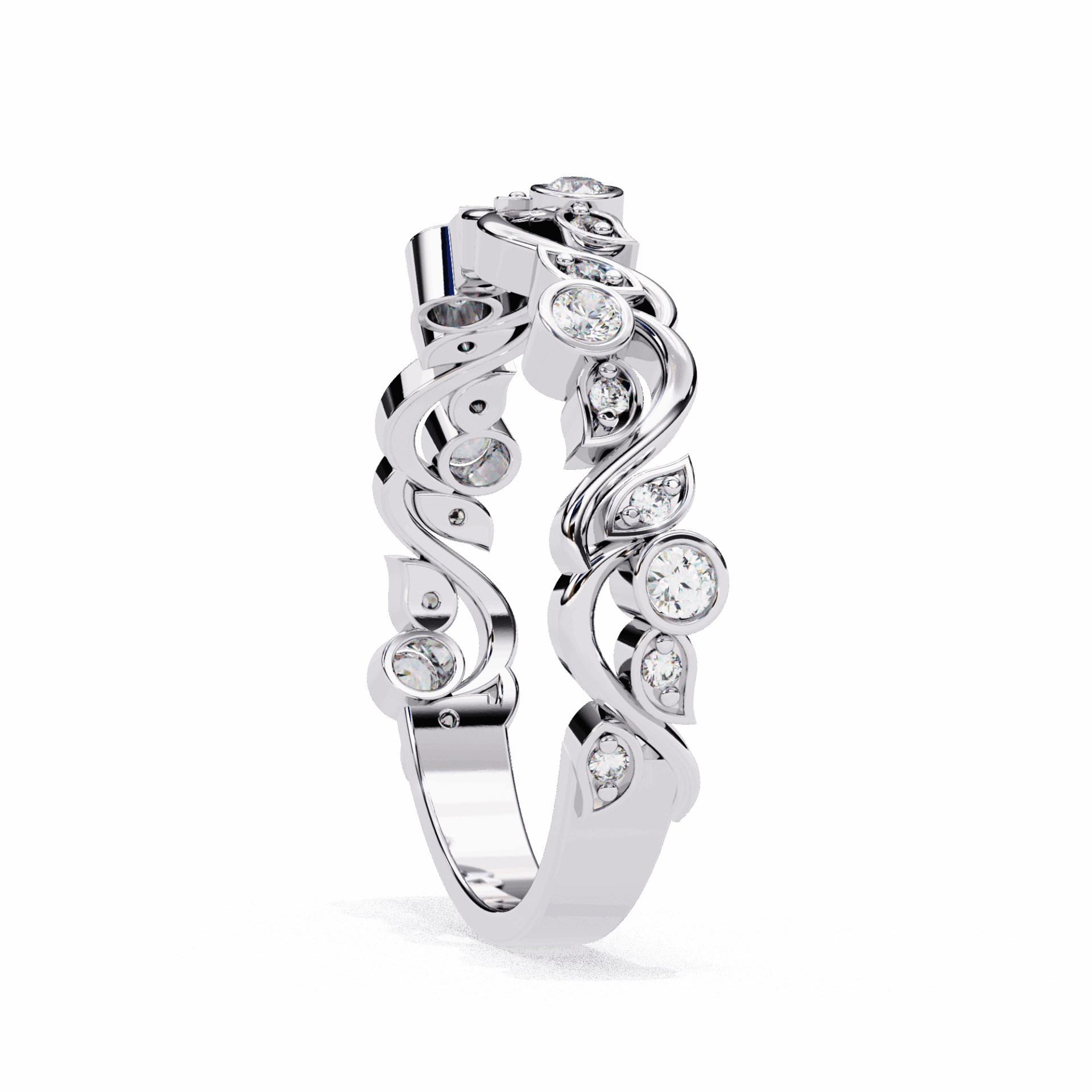 0.15 Carat Round Royale Band in Moissanite | House of Estara