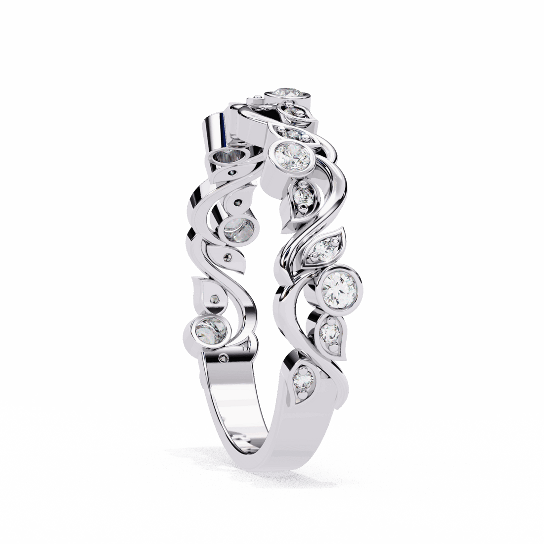0.15 Carat Round Royale Band in Moissanite | House of Estara