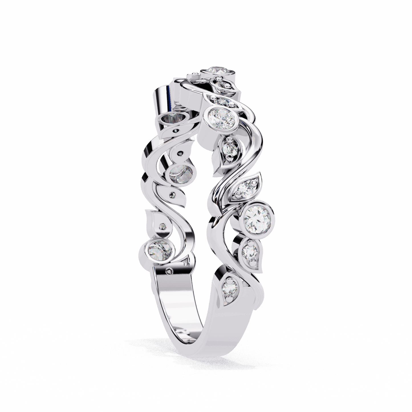 0.15 Carat Round Royale Band in Moissanite | House of Estara