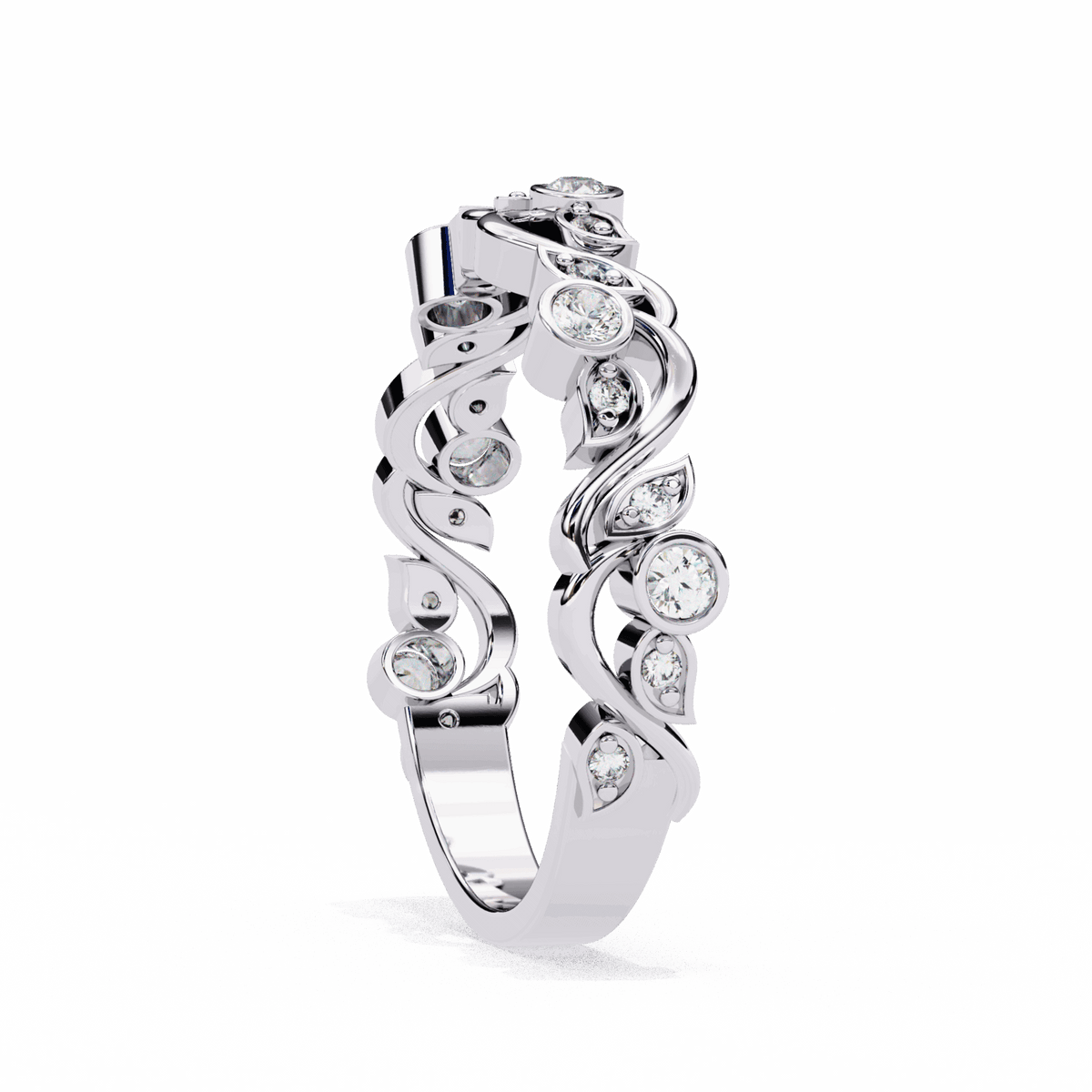 0.15 Carat Round Royale Band in Moissanite | House of Estara