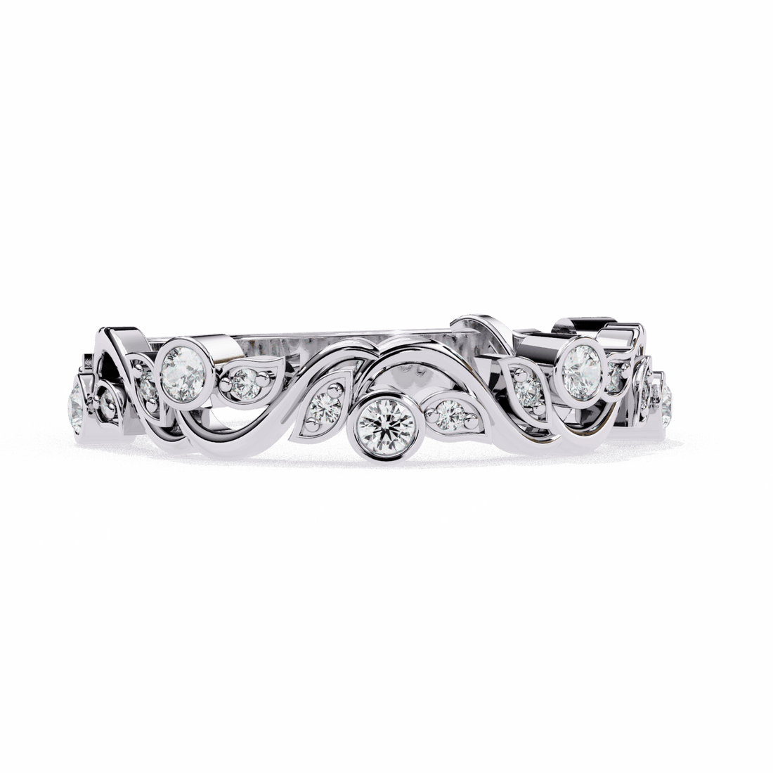 0.15 Carat Round Royale Band in Moissanite | House of Estara