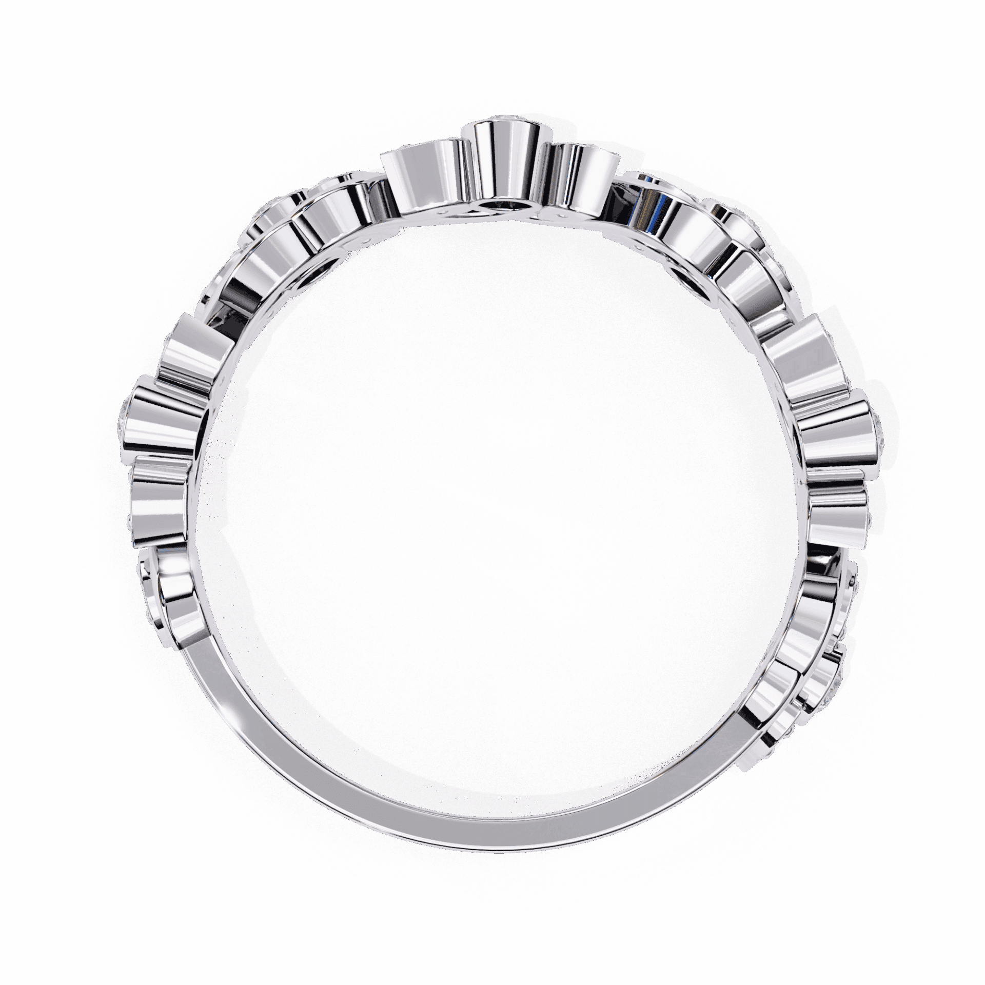 0.15 Carat Round Royale Band in Moissanite | House of Estara