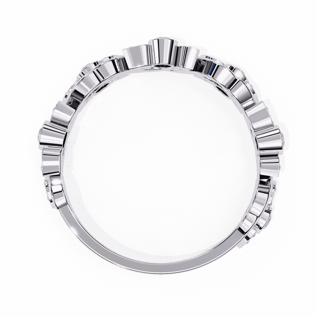 0.15 Carat Round Royale Band in Moissanite | House of Estara