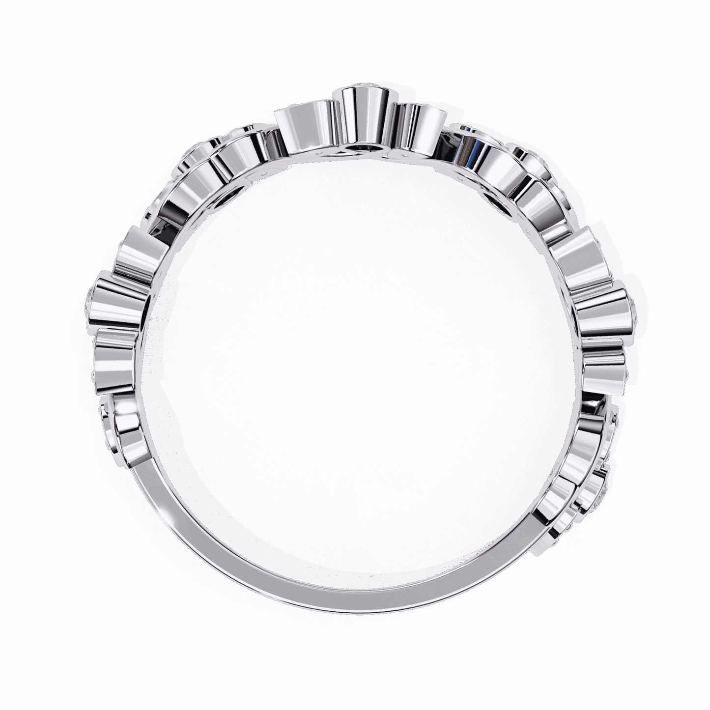 0.15 Carat Round Royale Band in Moissanite | House of Estara