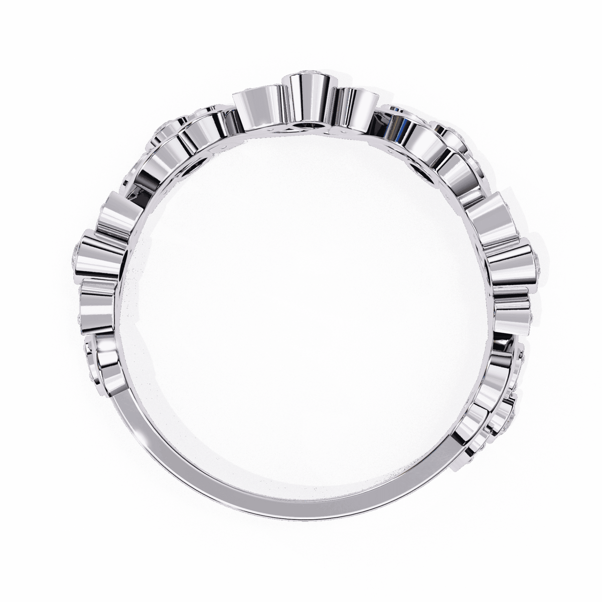 0.15 Carat Round Royale Band in Moissanite | House of Estara