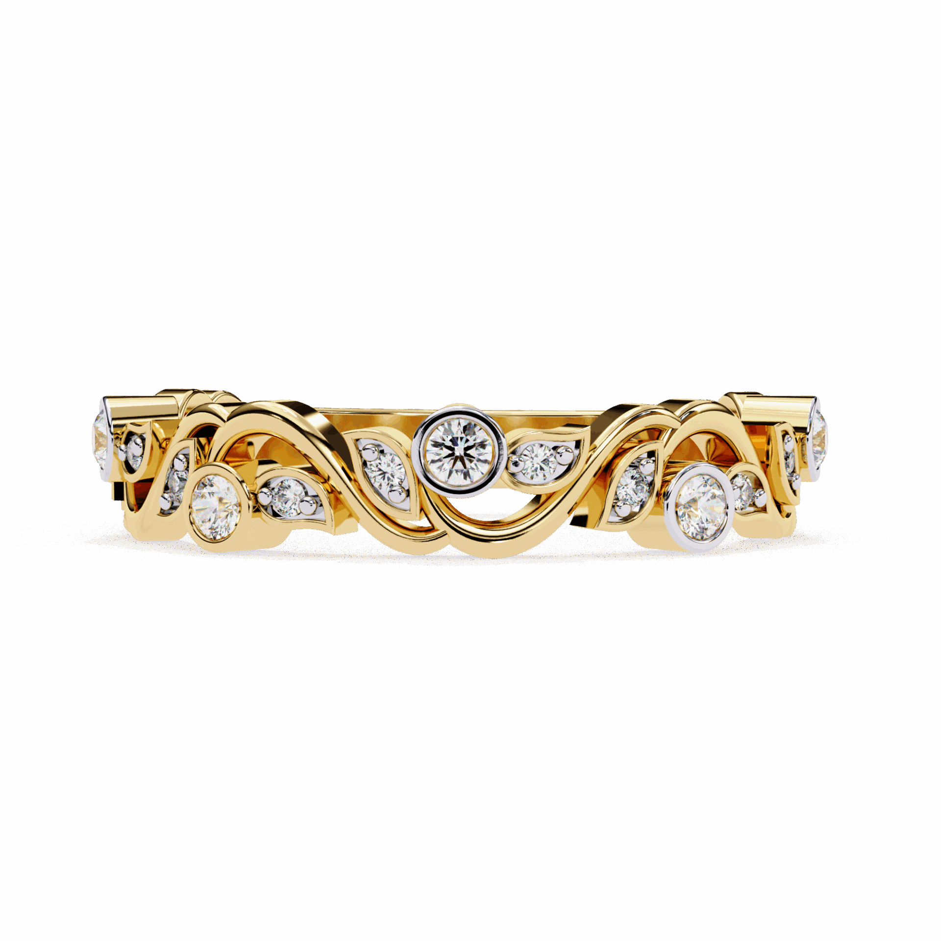 0.15 Carat Round Royale Band in Moissanite | House of Estara