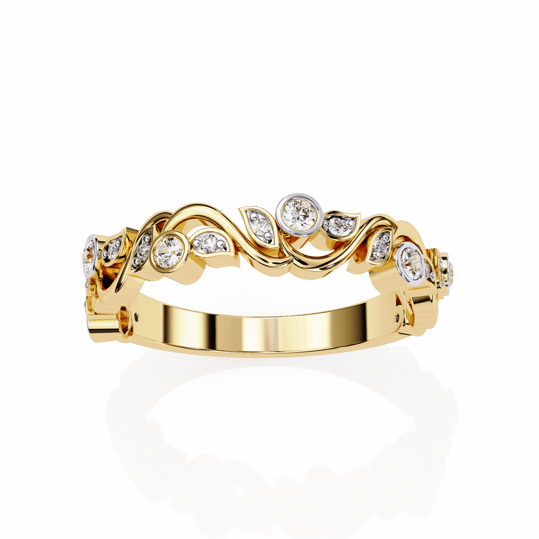 0.15 Carat Round Royale Band in Moissanite | House of Estara