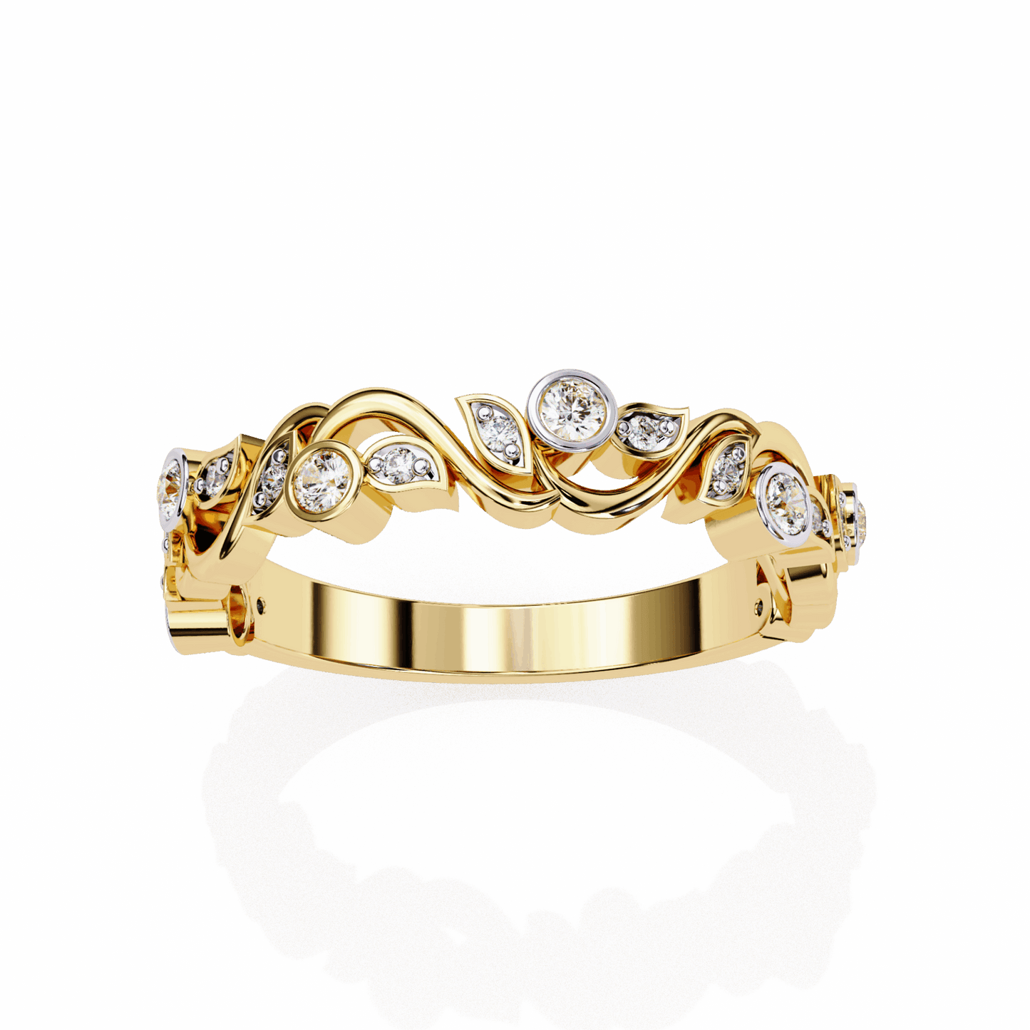 0.15 Carat Round Royale Band in Moissanite | House of Estara
