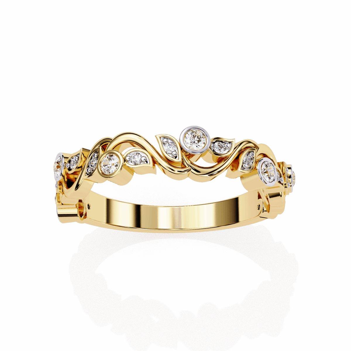 0.15 Carat Round Royale Band in Moissanite | House of Estara