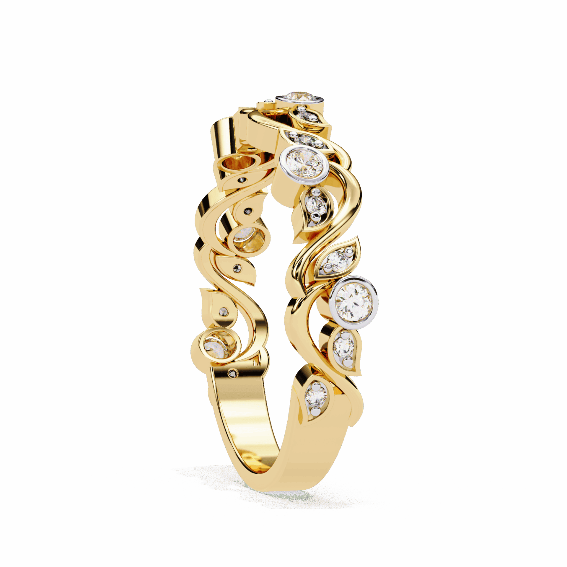 0.15 Carat Round Royale Band in Moissanite | House of Estara