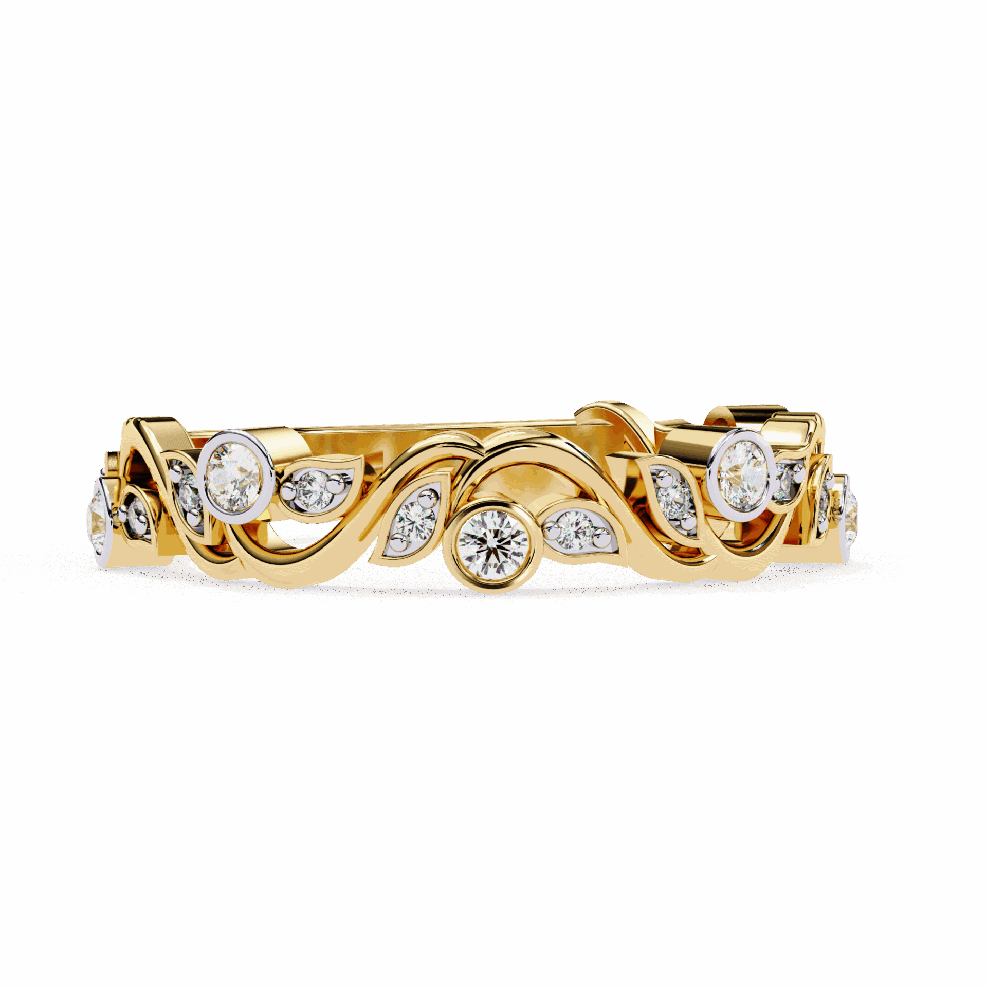 0.15 Carat Round Royale Band in Moissanite | House of Estara