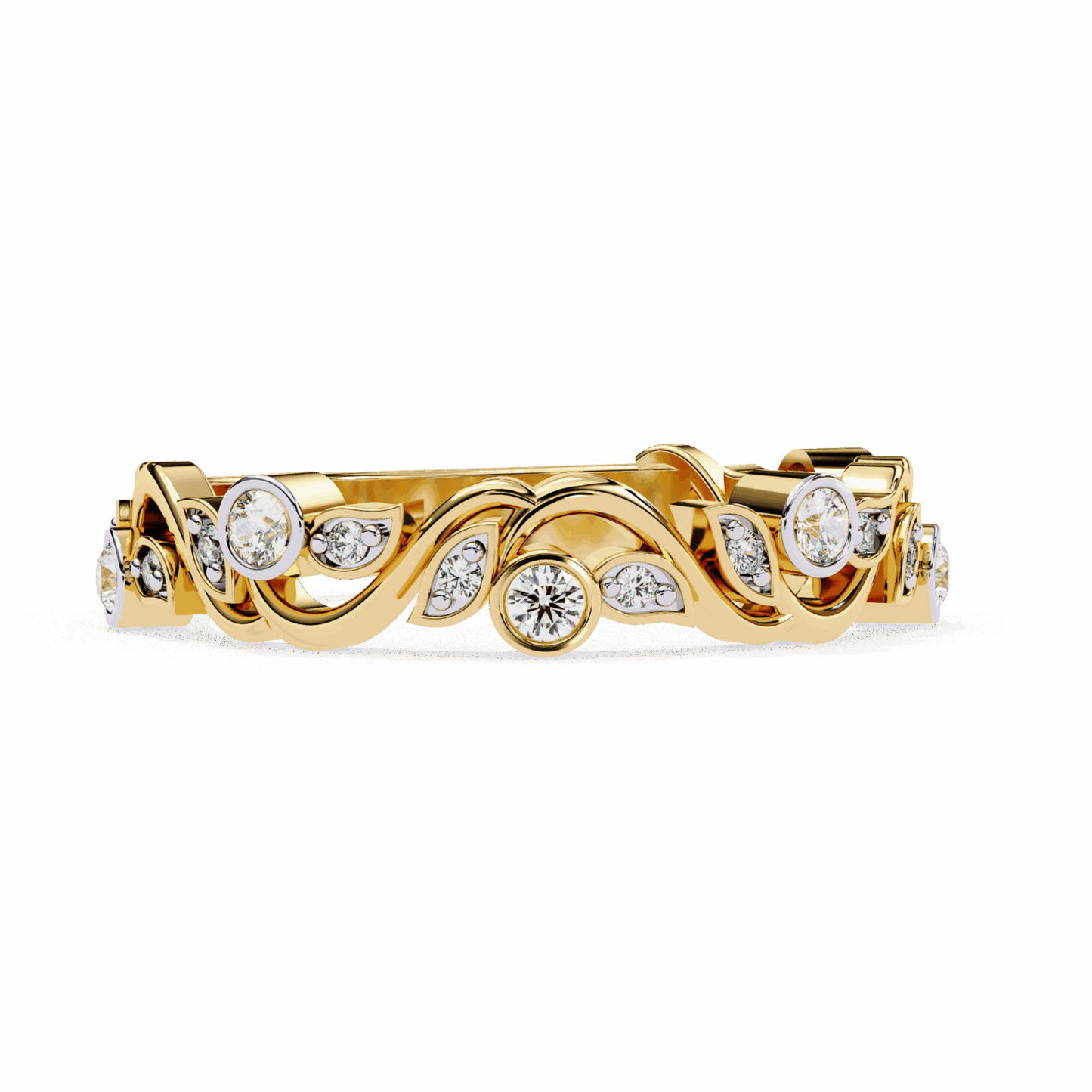 0.15 Carat Round Royale Band in Moissanite | House of Estara