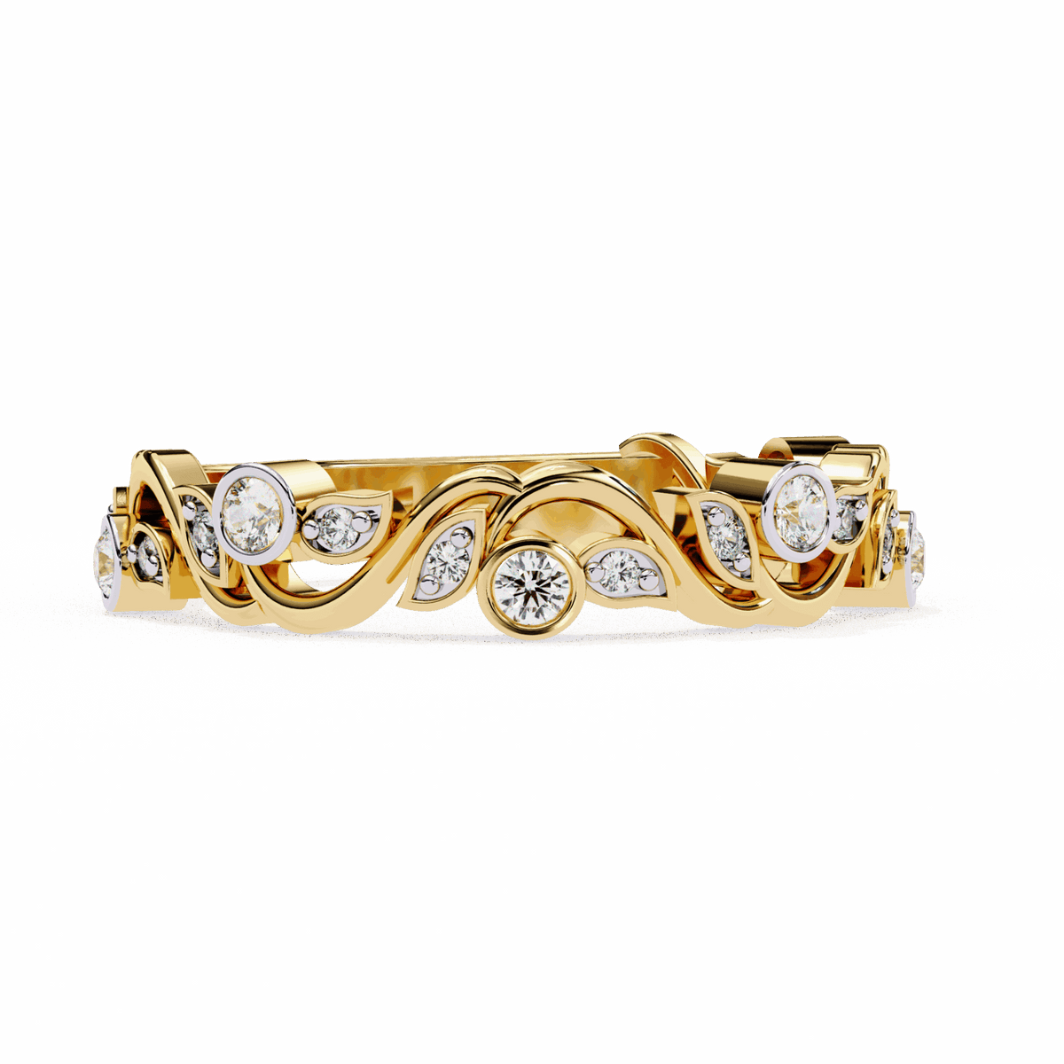 0.15 Carat Round Royale Band in Moissanite | House of Estara