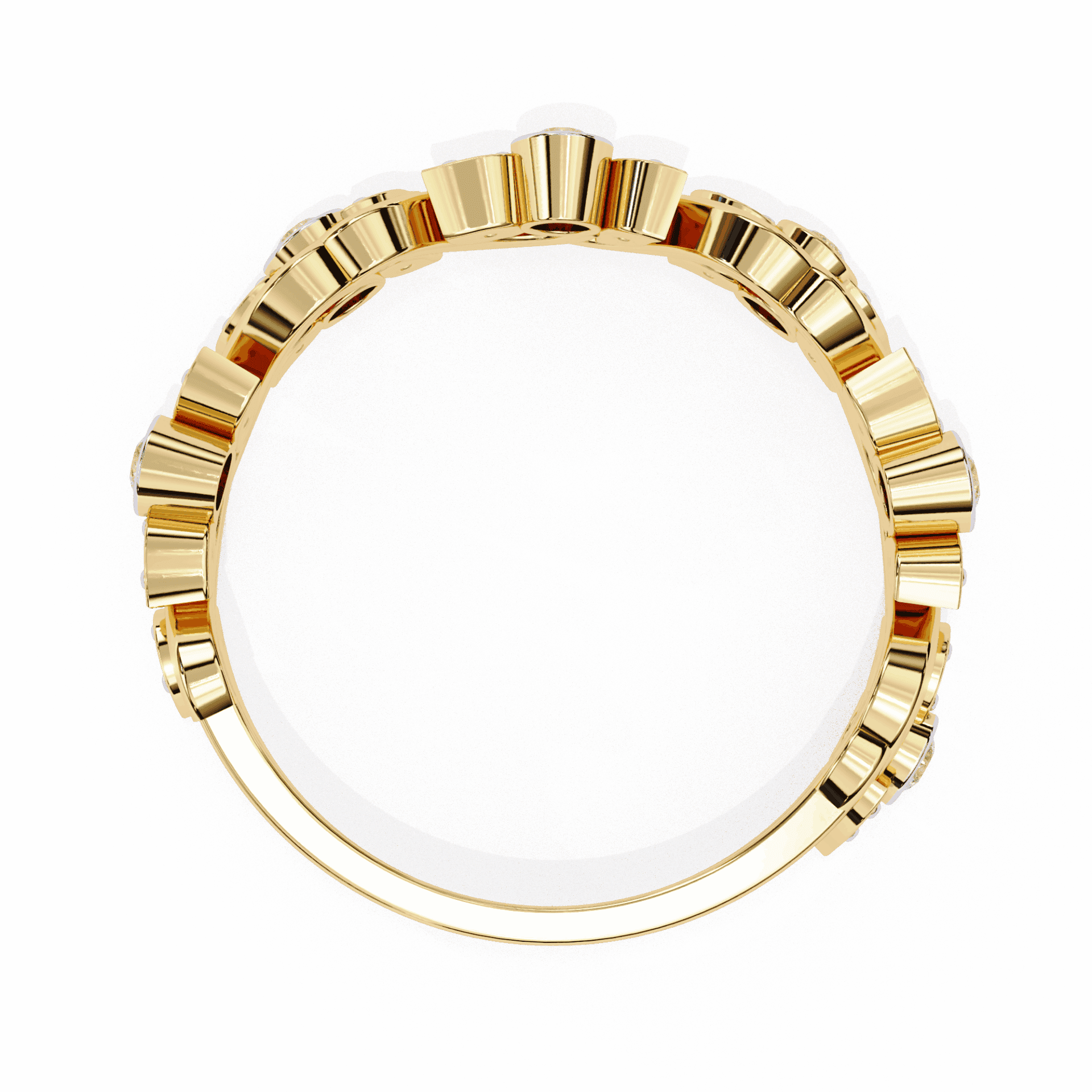 0.15 Carat Round Royale Band in Moissanite | House of Estara